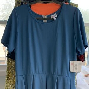 3x solid blue Amelia- NWT